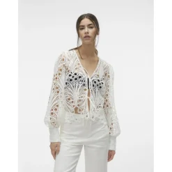 Vero Moda dame bluse VMNIKKI - Snow white Online