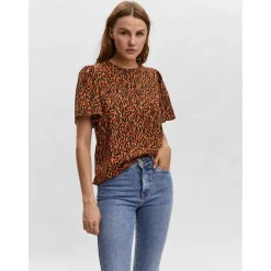 Vero Moda dame bluse VMSIENNA - Cinnamon stick Online