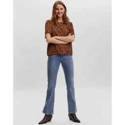 Vero Moda dame bluse VMSIENNA - Cinnamon stick Online