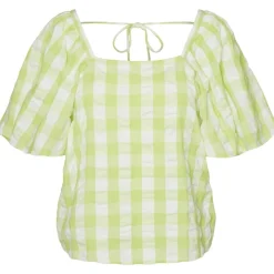 Vero Moda dame bluse VMSODY - Shadow Lime Snow White Clearance