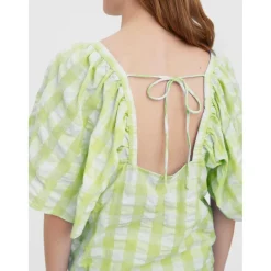 Vero Moda dame bluse VMSODY - Shadow Lime Snow White Clearance