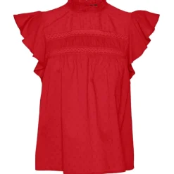 Vero Moda dame bluse VMTRINE - High risk red Sale