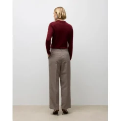 Vero Moda DAME BUKSER AWSIMMA - Beaver Fur Black and Root Beer Outlet