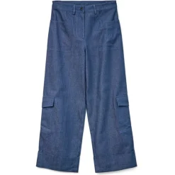 Vero Moda dame bukser VMCARLA - Blue Indigo Best