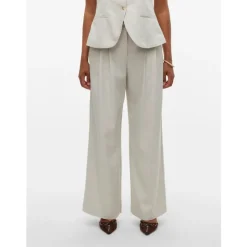 Vero Moda DAME BUKSER VMMIKELA - Birch Melange New