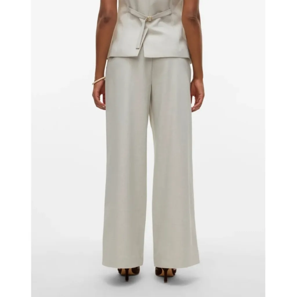 Vero Moda DAME BUKSER VMMIKELA - Birch Melange New