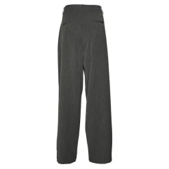 Vero Moda dame bukser VMSILJE - Dark Grey Melange PINSTRIPE Best
