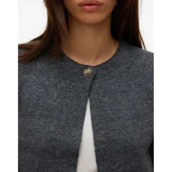 Vero Moda dame cardigan VMMARINA - Dark grey melange New