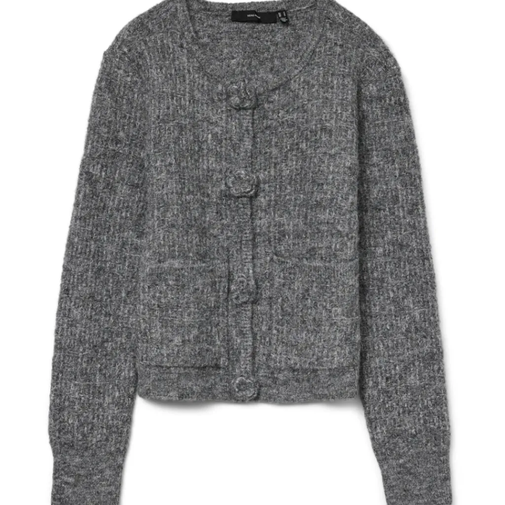 Vero Moda DAME CARDIGAN VMBLOSSOM - Medium grey melange Online