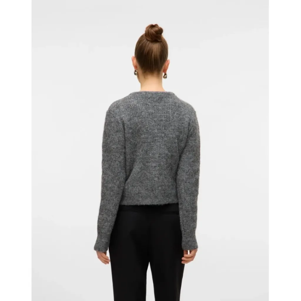 Vero Moda DAME CARDIGAN VMBLOSSOM - Medium grey melange Online
