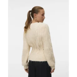 Vero Moda Dame Cardigan VMLisa - Oatmeal Melang Sale