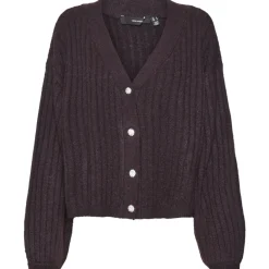 Vero Moda dame cardigan VMELYA - Plum Perfect W. MELANGE
