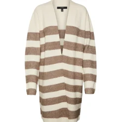 Vero Moda dame cardigan VMPHILINE - Birch W. BROWN LENTIL MELANGE Hot