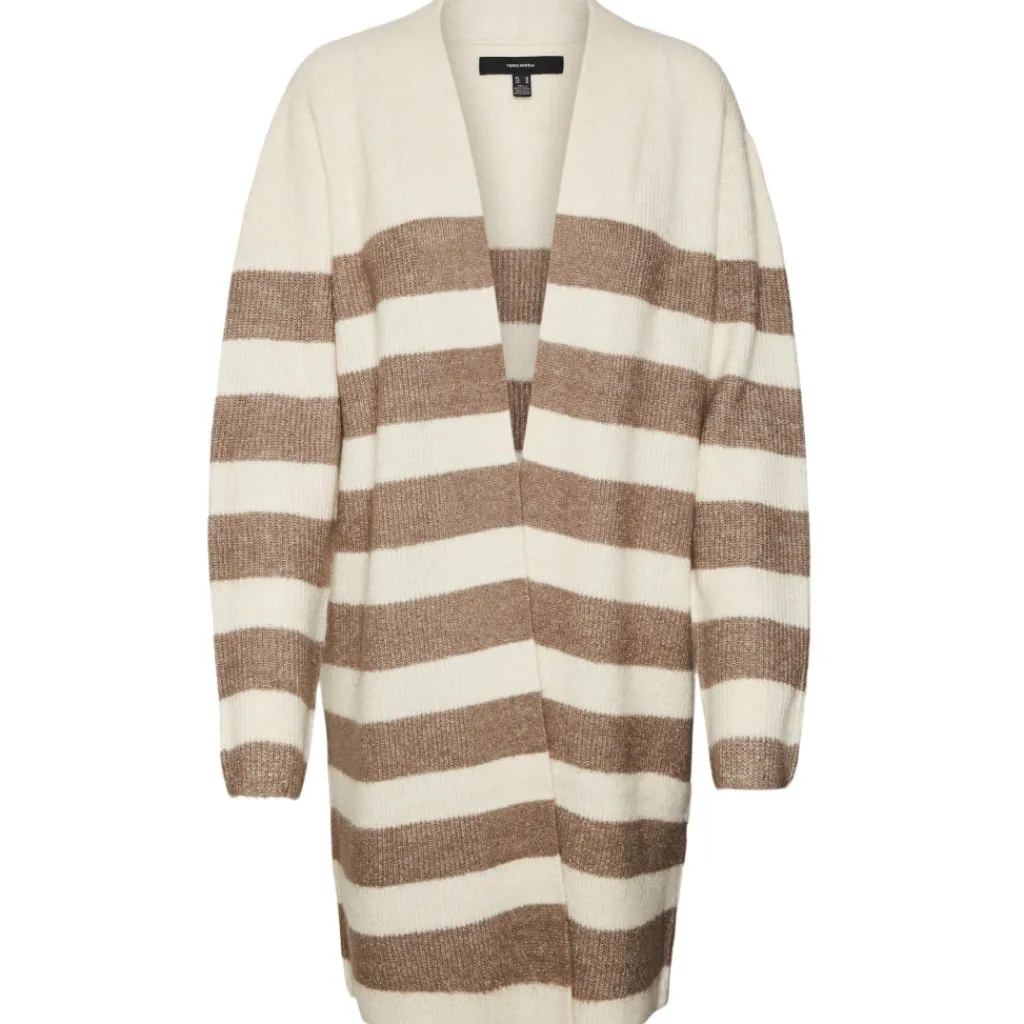 Vero Moda dame cardigan VMPHILINE - Birch W. BROWN LENTIL MELANGE Hot