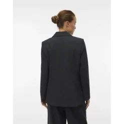 Vero Moda dame habitbukser VMBESTIE - Dark grey melange