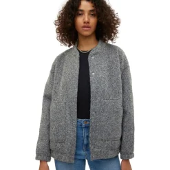 Vero Moda dame jakke VMAMBER - Medium grey melange Online