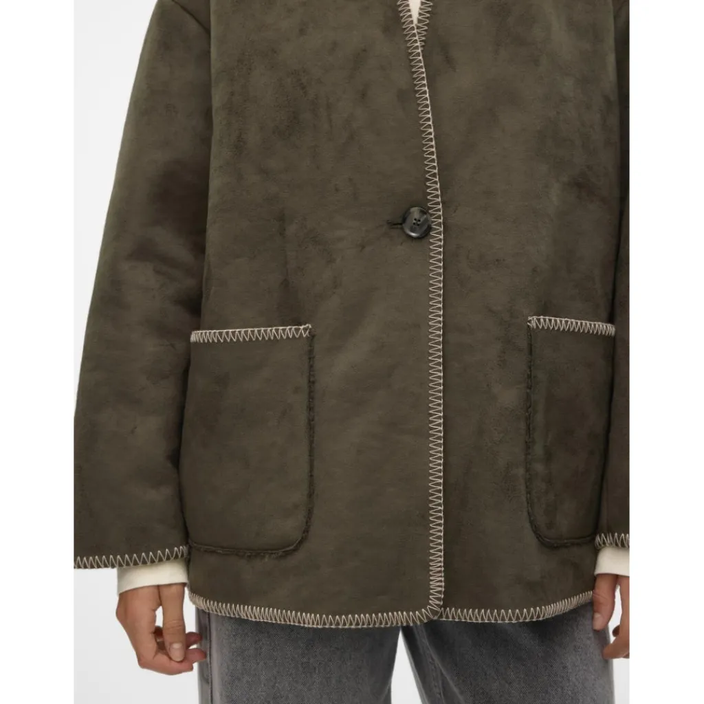 Vero Moda dame jakke VMLIVA - Peat OATMEAL DETAIL Outlet