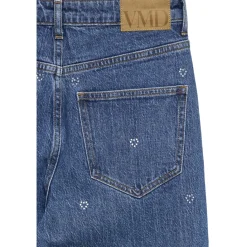 Vero Moda Dame Jeans VMTESSA WIDE RHINE HEARTS - Medium Blue Denim Detail:RA360 New