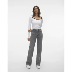 Vero Moda dame jeans VMTESSA - Medium Grey Denim Hot