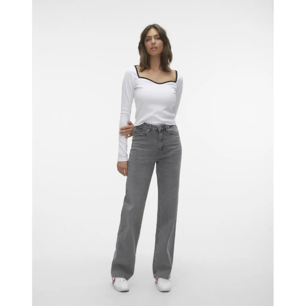 Vero Moda dame jeans VMTESSA - Medium Grey Denim Hot