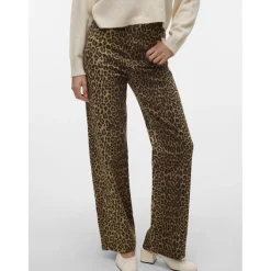 Vero Moda dame jeans VMTESSA - Silver Mink LEOPARD Discount