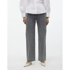 Vero Moda dame jeans VMTESSA - Light Grey Denim STUDS Best