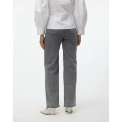 Vero Moda dame jeans VMTESSA - Light Grey Denim STUDS Best