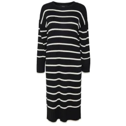 Vero Moda dame kjole VMJOANA - Black Stripes W. Birch Sale