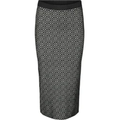 Vero Moda dame nederdel VMARIA - Black W. BIRCH GRAFIC PRINT Outlet