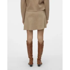 Vero Moda dame nederdel VMGOLD - Silver Mink W. MELANGE Online