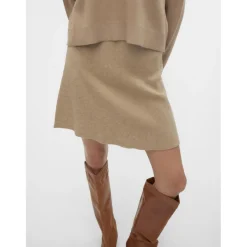 Vero Moda dame nederdel VMGOLD - Silver Mink W. MELANGE Online