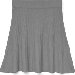 Vero Moda dame nederdel VMMACY - Medium grey melange Discount