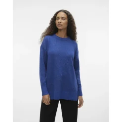 Vero Moda dame pullover VMFILUCA - Beaucoup Blue MELANGE Outlet