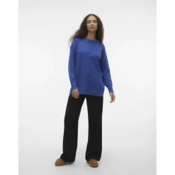Vero Moda dame pullover VMFILUCA - Beaucoup Blue MELANGE Outlet