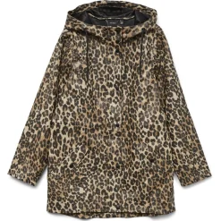 Vero Moda Dame Regnjakke VMMALOU - Irish Cream AOP:LEO