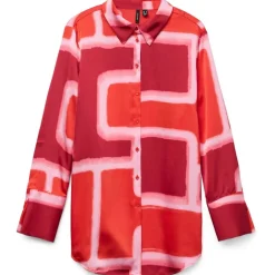 Vero Moda dame skjorte VMREBA - Fiery Red Silba New