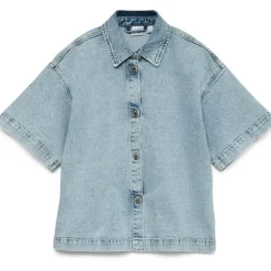 Vero Moda DAME SKJORTE VMTESSA - Light Blue Denim Online