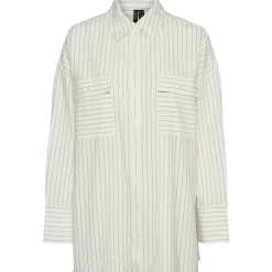 Vero Moda dame skjorte VMSIRI - Asphalt Snow white Outlet