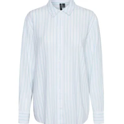 Vero Moda dame skjorte VMLINN - Snow White Olga Airy Blue Sale