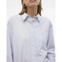 Vero Moda dame skjorte VMIDA - Light blue Outlet