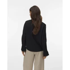 Vero Moda Dame Skjorte VMPlissi - Black Clearance