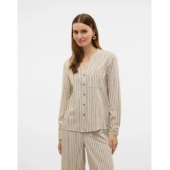 Vero Moda dame skjorte VMMYMILO - Silver Lining Anja Clearance