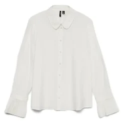 Vero Moda Dame Skjorte VMPlissi - Snow white