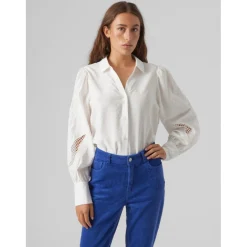 Vero Moda dame skjorte VMOSLA - Snow white Best