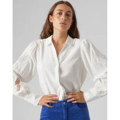 Vero Moda dame skjorte VMOSLA - Snow white Best