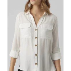 Vero Moda dame skjorte VMBUMPY - Snow white Sale