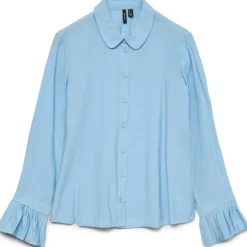 Vero Moda Dame Skjorte VMPlissi - Alaskan Blue New