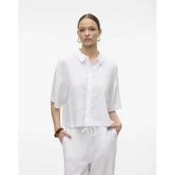 Vero Moda dame skjorte VMLINN - Snow white Clearance