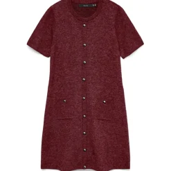Vero Moda dame strik kjole VMJOHANNA - Tawny Port Discount