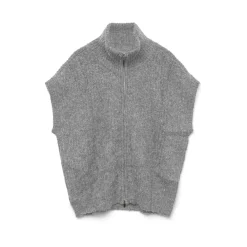 Vero Moda dame strik vest VMSALTY - Medium grey melange New